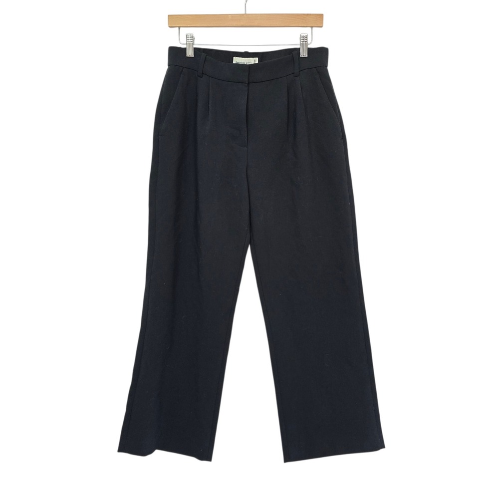 Abercrombie & Fitch Black Wide Leg Trousers